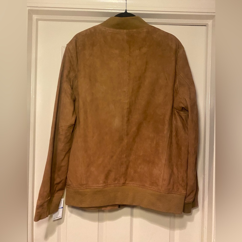 NWT Blank NYC Men’s Quick Action 100% Goatskin Leather Bomber Jacket - Picture 7 of 10